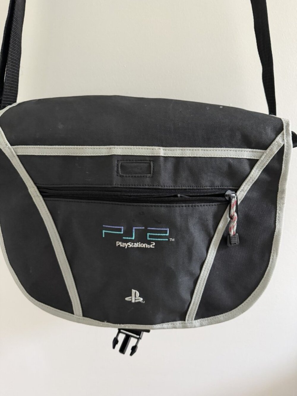 Rare Official Sony PlayStation 2 PS2 Crossbody Carrying Case Shoulder Bag